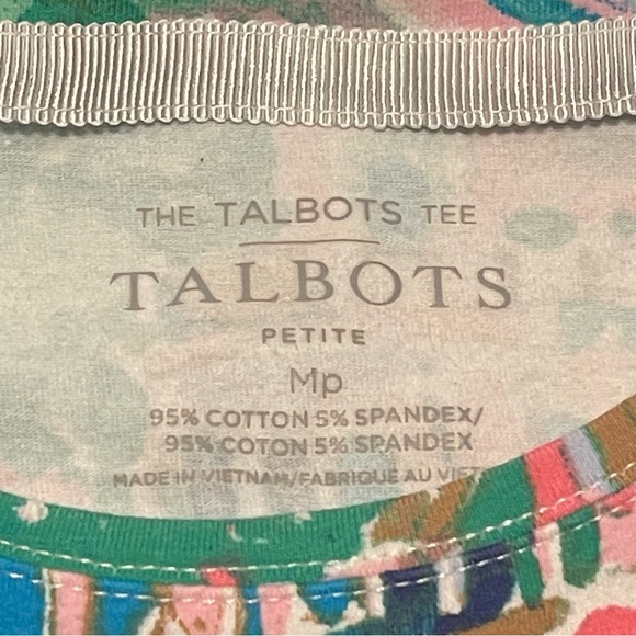 TALBOTS TEE Lake Como. Petite Medium. 
95% cotton, 5% spandex. - Picture 8 of 9